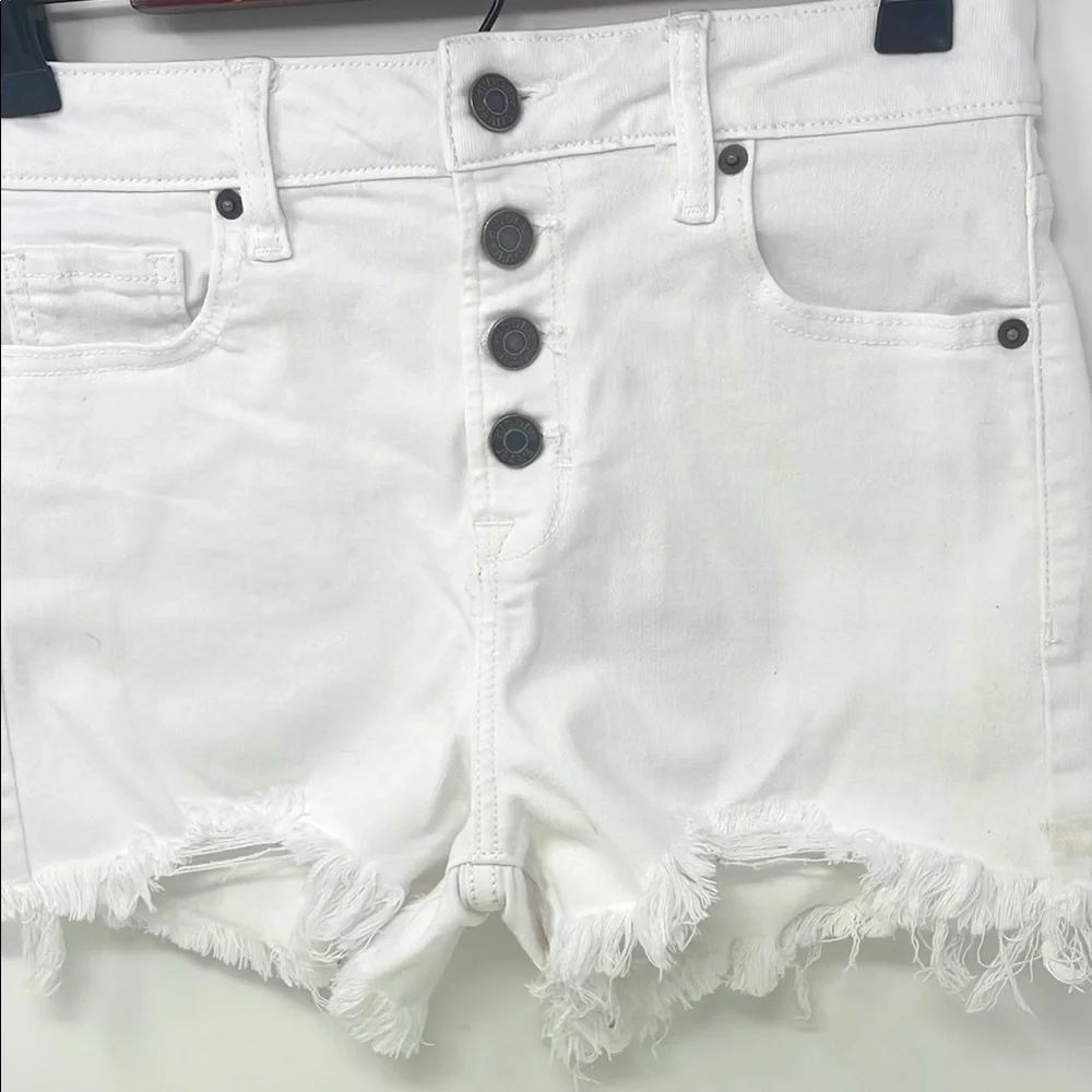 Hidden White Frayed Hem Women Shorts Size Small Excellent Condition